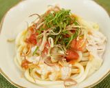 梅肉でさっぱり！豚とま冷やしうどん作り方5写真