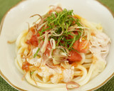 梅肉でさっぱり！豚とま冷やしうどん作り方5写真