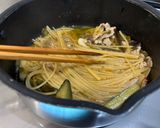 ワンパン！豚肉と茄子の和風高菜パスタ作り方5写真