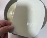 桃缶でバラのレアチーズケーキ作り方8写真