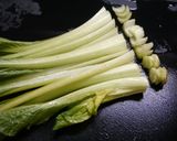 簡単！小松菜のゴママヨ炒め作り方1写真