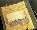 卵焼きフライパンでとんぺい焼き作り方3写真