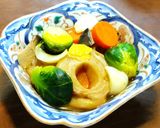 翌日用　車麩と野菜の煮物　発酵玉葱作り方10写真