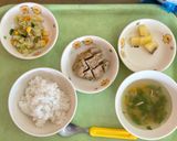 園給食 ピーマンバーグ、ごまサラダ作り方10写真