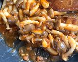 爽やか絹サヤとぷりぷりしめじの麻婆丼作り方9写真