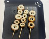 竹輪のチーズ串焼き作り方1写真