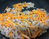ひき肉と野菜の甘味噌炒め作り方3写真