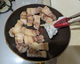 とろける脂身豚バラブロック肉と大根の煮物作り方5写真