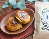 カボチャの煮物で甘じょっぱチーズお焼き作り方6写真