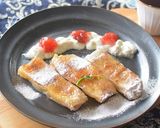 モチもち ! ライスペーパーで焼きバナナ作り方7写真