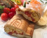 卵とトマトとチーズのホットサンド作り方7写真