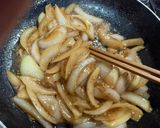 豚肉巻の玉ねぎ炒め盛り作り方7写真