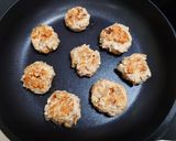 蓮根と榎の鶏団子and蓮根乗せ焼き作り方27写真