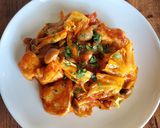 鶏むね肉と春キャベツの塩麹トマト煮作り方10写真