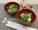 鶏団子と芹のお椀作り方7写真