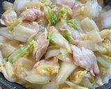 ＊白菜とやわらか鶏むね肉のクリーム煮＊作り方3写真