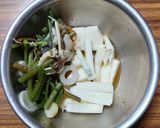 ヨウサマの減塩山芋と山菜の酢の物作り方3写真