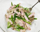 うちの味☆旬のアスパラ♬レンジでバタポン作り方20写真
