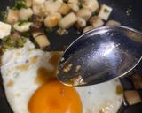 満足感あり✨コリコリえりんぎのてりたま丼作り方5写真