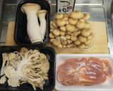 秋の絶品・鶏きのこ汁と蕎麦作り方1写真