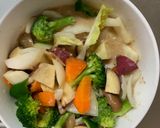 お一人様梅クリーム味根菜たっぷり野菜炒作り方15写真