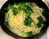 アサリとほうれん草のパスタ作り方8写真