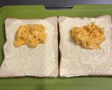 卵とトマトとチーズのホットサンド作り方2写真