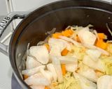 野菜とハムのパスタスープ作り方2写真