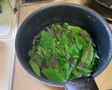 金時草とローゼルのおむすび作り方2写真