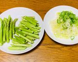 葱の香りがうま〜い！アスパラと豚肉のねぎ塩炒め♡作り方1写真