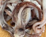 スルメイカの腑炒り　(肝炒め)作り方1写真