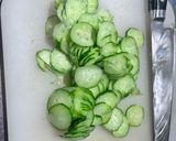 簡単副菜浅漬けの素で簡単わかめときゅうりの酢の物作り方1写真