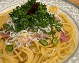 夏辛麺！しらすと青唐辛子のペペロンチーノ作り方7写真