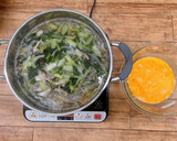 やきとり缶アレンジ・卵スープ（大量調理）作り方7写真