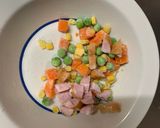 レンジさっぱりクリーミー梅味噌炒飯弁当作り方2写真