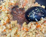 #キャベツとニンニク醤油の彩り炒飯作り方7写真