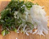 葉玉葱のオムレツ🧅作り方1写真