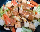 簡単今夜の夕飯ワンパン厚揚キャベツ味噌炒作り方7写真