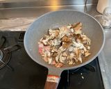 蕎麦とキノコのパスタ作り方2写真