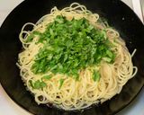 アサリの水煮缶とパクチーのパスタ作り方7写真