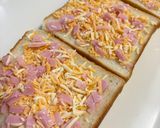 食べやすさ抜群！ハムチーズトースト作り方3写真