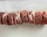豚の薄切り肉と大葉でくるくるステーキ作り方5写真