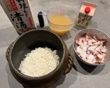 あごだし染み込む✿塩麹でふっくら柔らかたこ飯作り方1写真