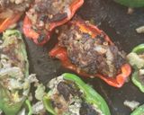 野菜沢山のピーマンの肉詰め😋作り方7写真