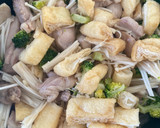 鶏とあげと野菜のぽん酢煮炒め作り方7写真