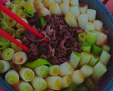 ＊クタクタとろとろ長ネギと牛肉だけの鍋＊作り方3写真