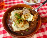 チーズとろ～り焼きカレーハンバーグドリア作り方5写真