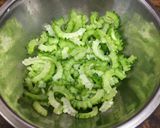 🔰ゴーヤととうもろこしベーコンのナポリタン風炒め作り方10写真