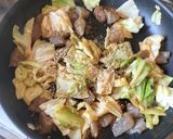 キャベツとこんにゃくのピリ辛炒め作り方7写真
