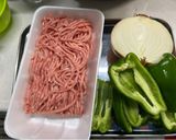 ピーマンのひき肉詰め焼き　たまごなし作り方1写真